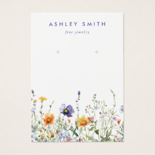 Wildflower Earring Display Card