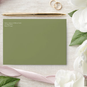 Wildflower Elegance Wedding- Envelope