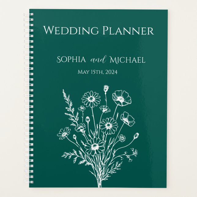 Wildflower Elegance-Wedding-Planner Planner (Front)