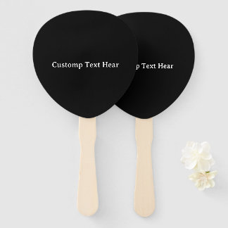Wildflower Elegant Gothic Wedding Program Hand Fan