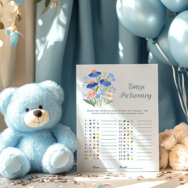 Wildflower Emoji Guess Baby in Bloom Shower Game (Creator Uploaded)