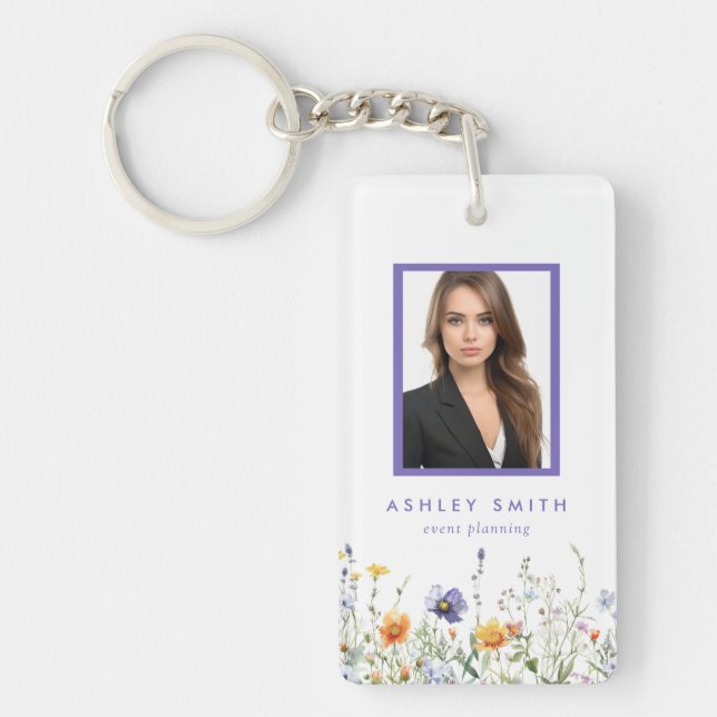 Wildflower Employee ID Keychain (Front)