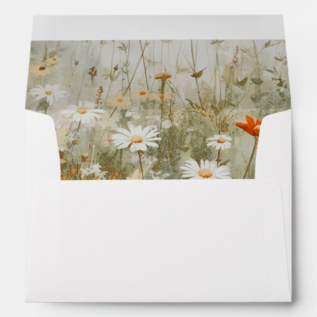Wildflower Enchanted Forest Lined envelope (Back (Bottom))