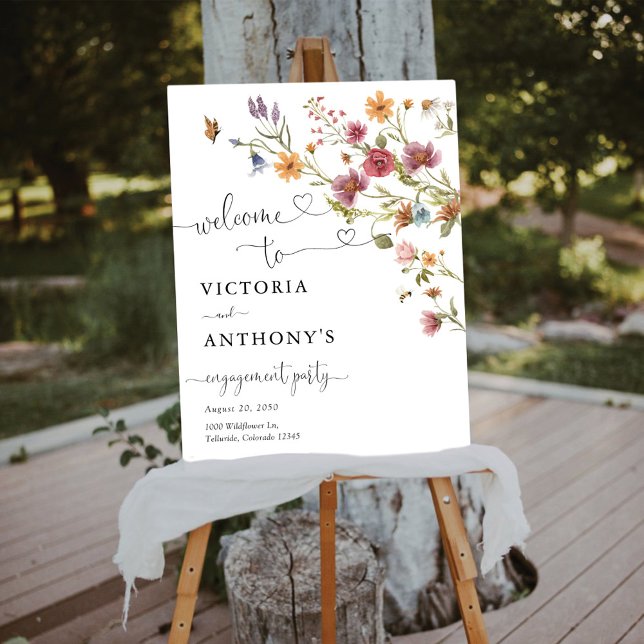 Wildflower Engagement Party Foam Boards (Creator Uploaded)