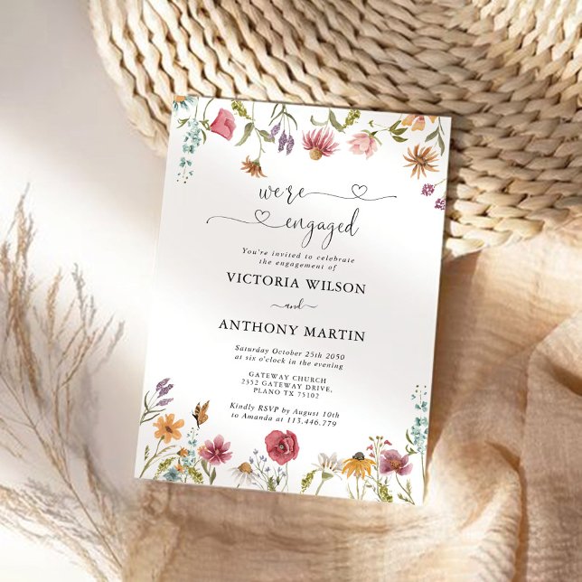 Wildflower Engagement Party Invitation (Creator Uploaded)