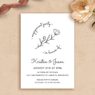 Wildflower Engagement Party Invitation