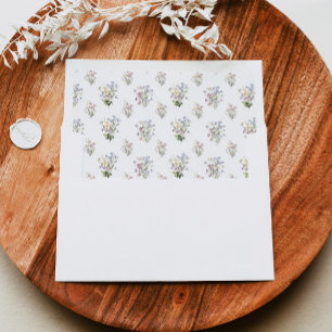Wildflower Envelope Liner Watercolor Floral Boho
