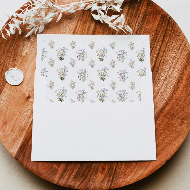 Wildflower Envelope Liner Watercolor Floral Boho (Creator Uploaded)