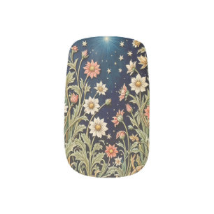 Wildflower Evening Wishing Star Minx Nail Art