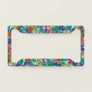 Wildflower Explosion License Plate Frame