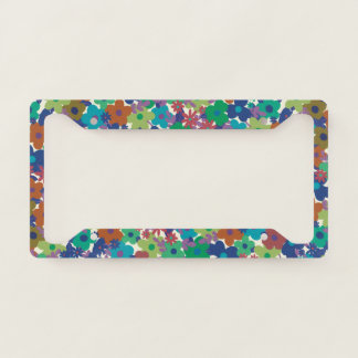 Wildflower Explosion License Plate Frame