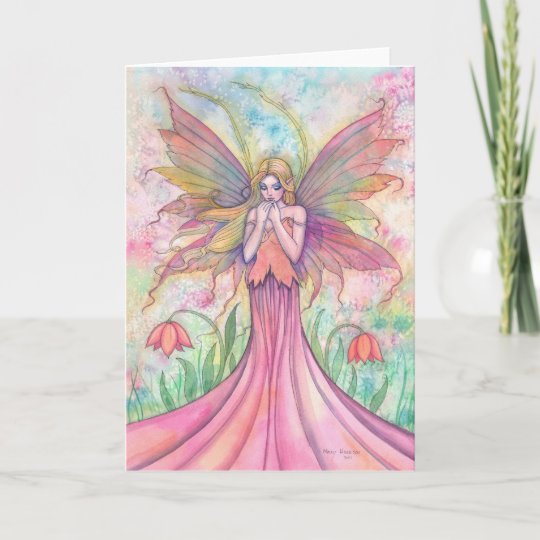 Wildflower Fairy Greeting Card | Zazzle.com