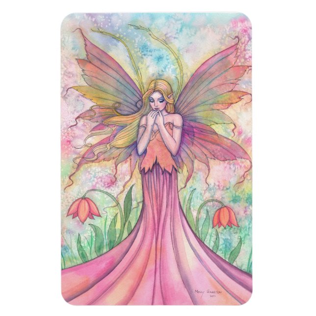 Wildflower Fairy Vinyl Large Magnet (Vertical)