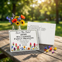 Wildflower Family Reunion Save The Date Invite