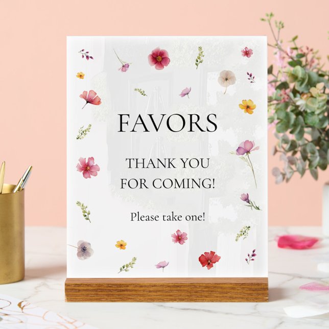 Wildflower Favor  Acrylic Sign (Creator Uploaded)