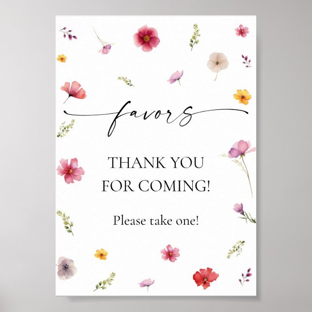Wildflower Favor Poster (Front)