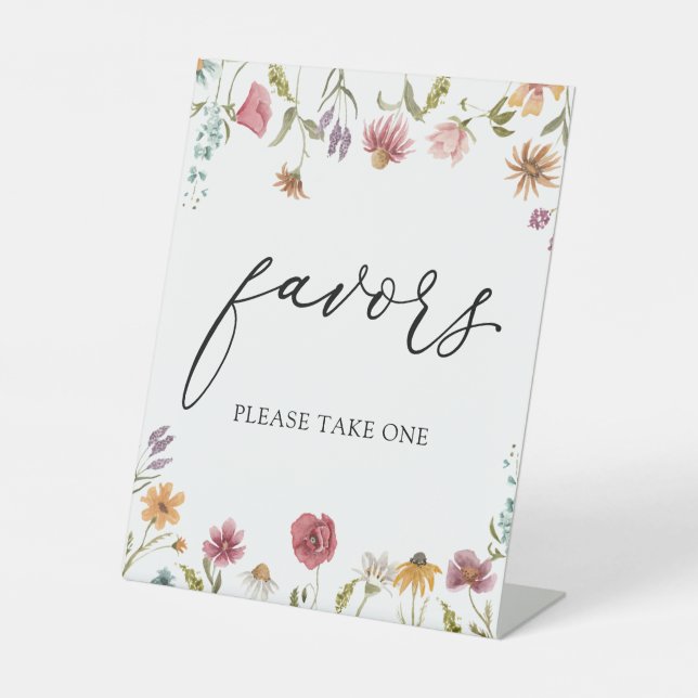 Wildflower Favors Sign (Front)