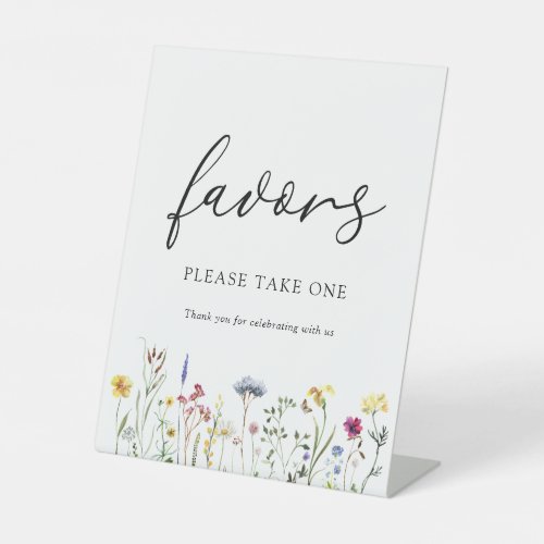 Wildflower Favors Sign