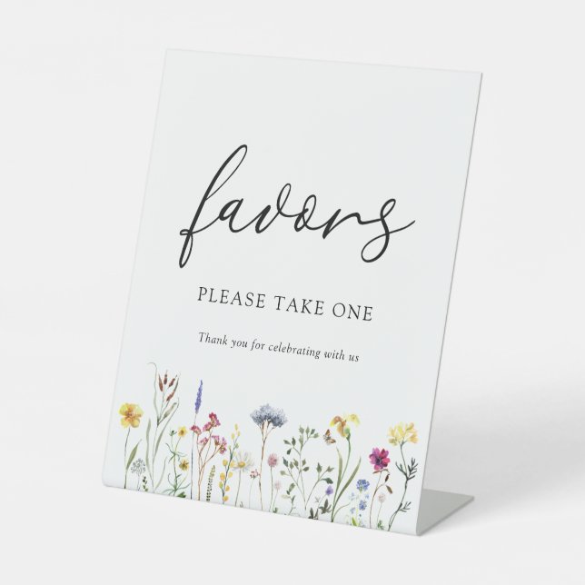 Wildflower Favors Sign (Front)