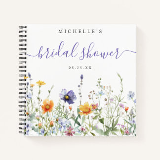 Wildflower Field Bridal Shower Guest Book
