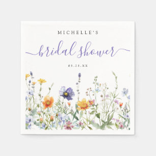 Wildflower Field Bridal Shower Napkins