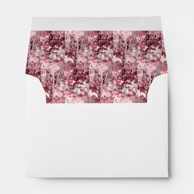 Wildflower Field Impressionism-Mauve Envelope (Back (Bottom))