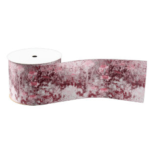 Wildflower Field Impressionism-Mauve Grosgrain Ribbon
