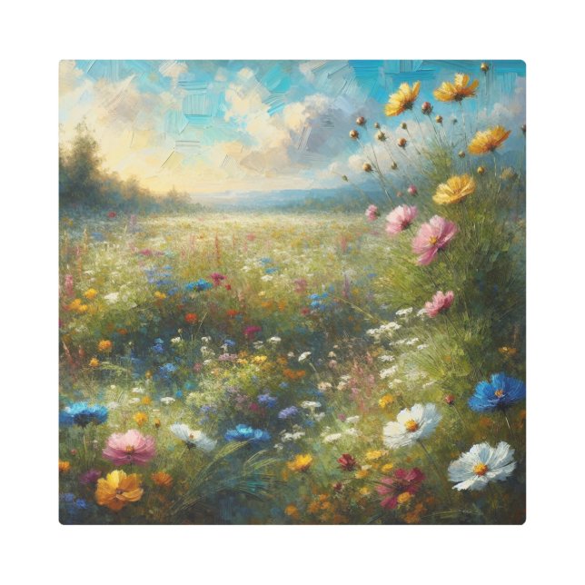 Wildflower Field Metal Sign (Front)