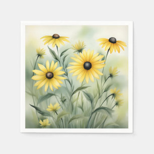 Wildflower Field with Black Eyed Susans Napkins