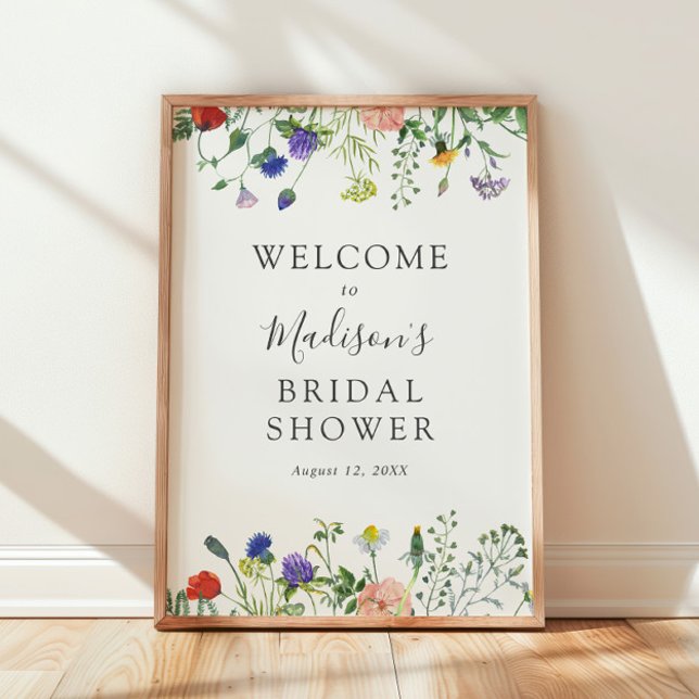 Wildflower Fields Bridal Shower Welcome Sign (Creator Uploaded)