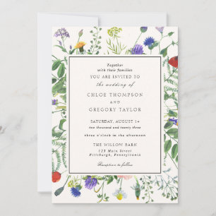 Wildflower Fields Wedding Invitation