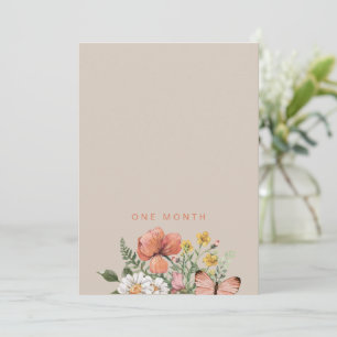 Wildflower First Year Banner Flag Wildflower Invitation