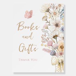 Wildflower Floral Baby Shower Foam Board