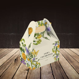 Wildflower Floral Boho Girl Birthday Favor Boxes