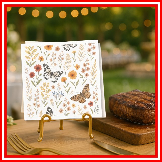 Wildflower Floral Boho Napkins (Creator Uploaded)