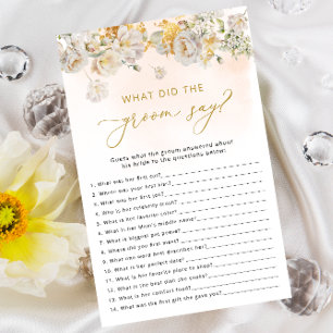 Wildflower Floral Bridal Shower Game