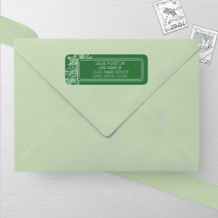 Wildflower Floral Frame Wedding Address Label