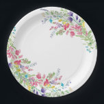 Wildflower Floral Garden Bridal Shower Paper Plates<br><div class="desc">Step into a picturesque meadow of romance with our Colorful Wildflower Floral Garden Bridal Shower Paper Plates, where the vibrant beauty of nature blooms in every delicate detail. This enchanting design captures the essence of rustic charm and whimsical elegance, featuring an array of colorful wildflowers painted in watercolors. Each blossom...</div>
