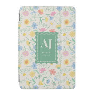 Wildflower Floral iPhone / iPad case with Initials