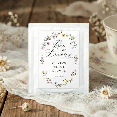 Wildflower Floral Love is Brewing Bridal Shower