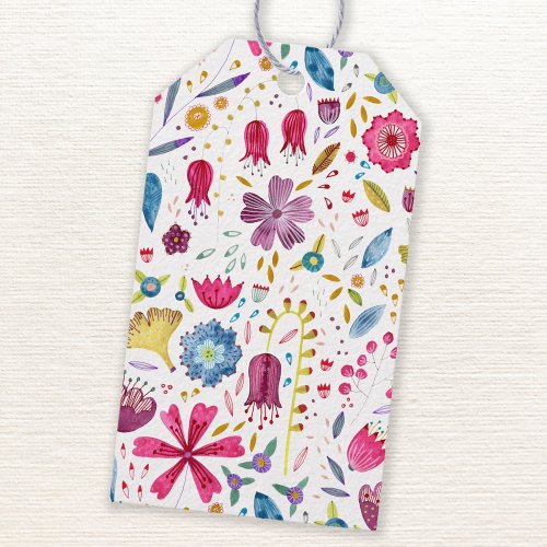 Wildflower Floral Watercolor Gift Tags