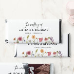 Wildflower Floral Wedding Chocolate Hershey Bar Favors<br><div class="desc">Wildflower Floral Wedding Chocolate Bars</div>