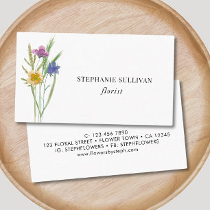 Wildflower Florist Business Card