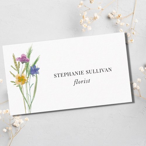 Wildflower Florist Business Card