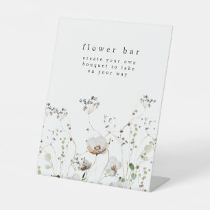 Wildflower Flower Bar Flower Station Sign