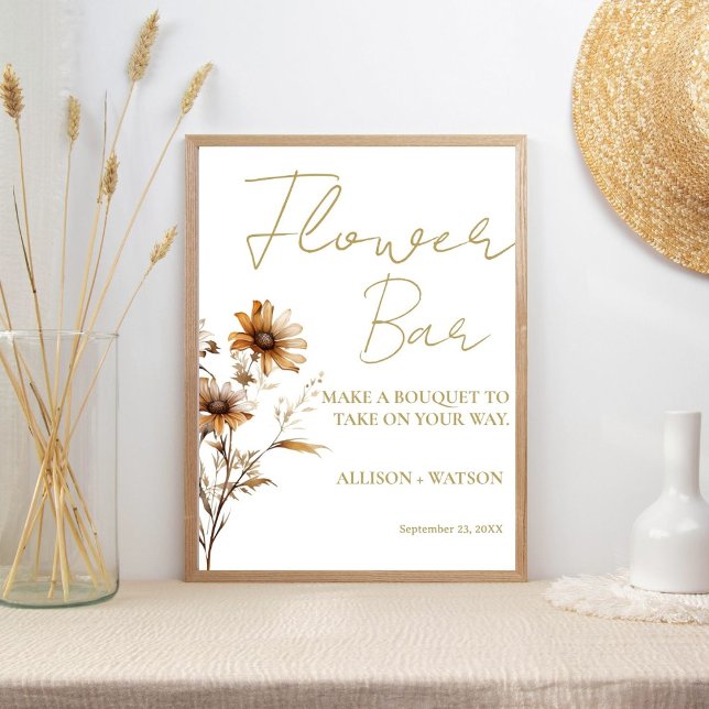 Wildflower  Flower bar sign bridal shower flower  (Creator Uploaded)