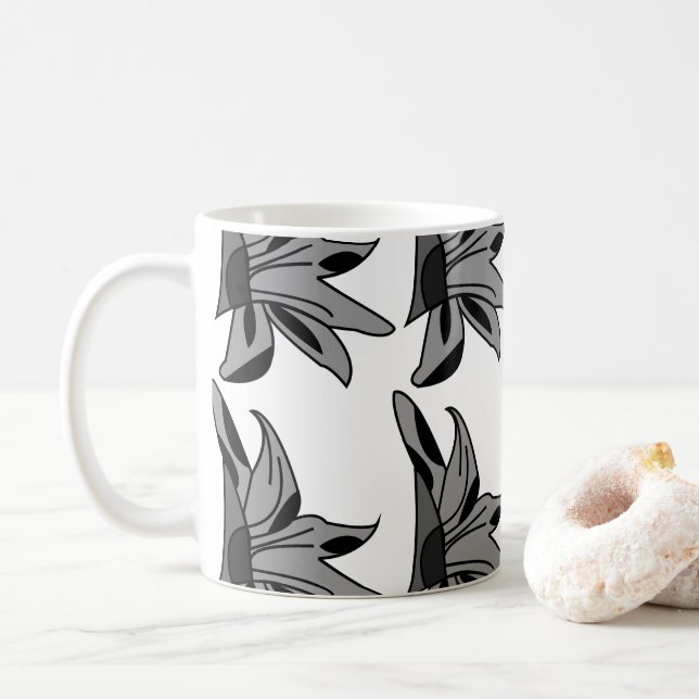 Wildflower Flower Floral  Coffee Mug (With Donut)