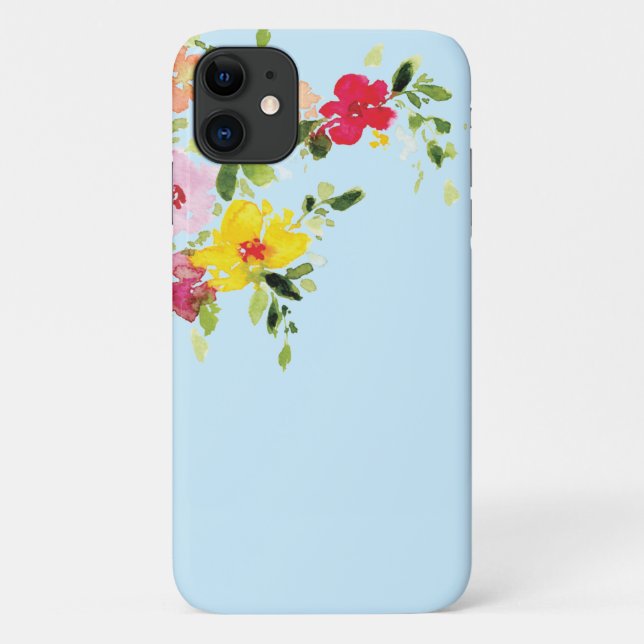 Wildflower flower floral watercolor Case-Mate iPhone case (Back)