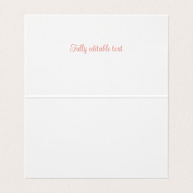 Wildflower Food Label / Place Card for Baby Shower (Inside Unfolded)