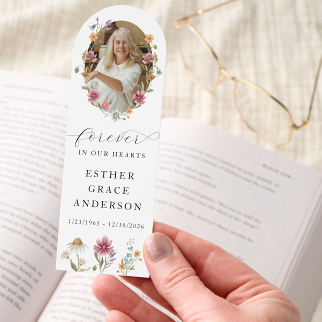 Wildflower Forever In Our Hearts Prayer Bookmarks (Hand)